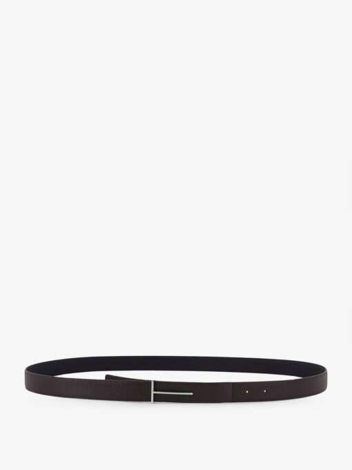 Hammered leather belt