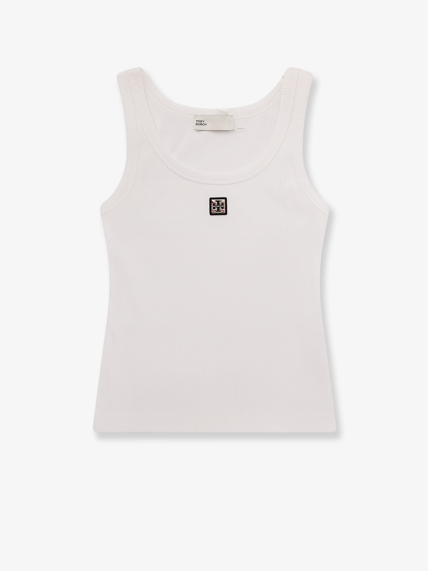 Ribbed cotton tank top