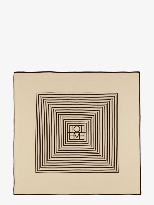 Centered Monogram silk foulard