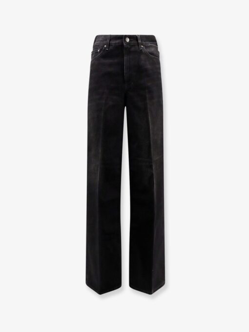 Black denim jeans