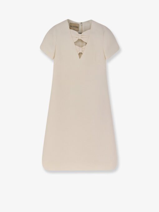 Virgin wool and silk mini dress