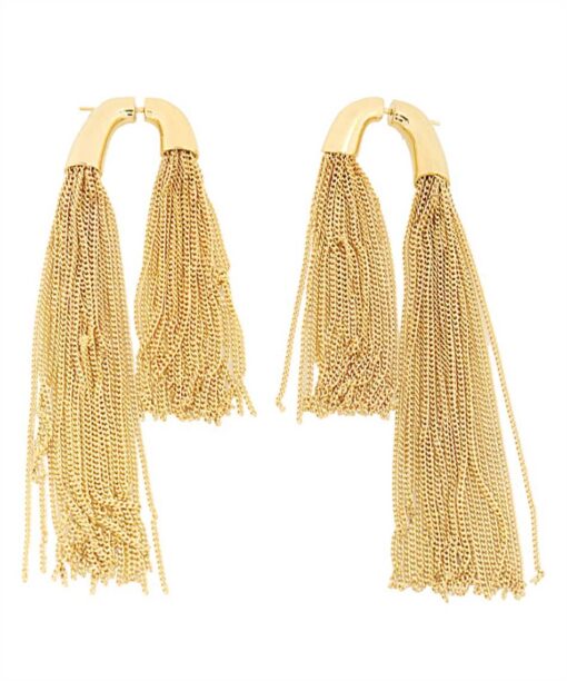 Saint Laurent ASYMMETRICAL TASSEL Earrings