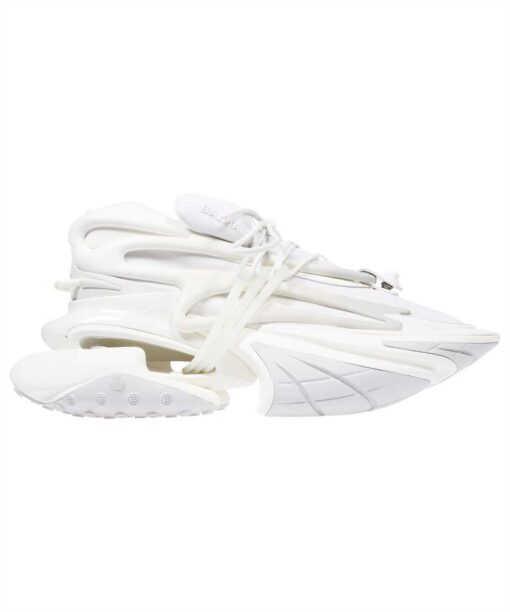 Balmain NEOPRENE AND LEATHER UNICORN LOW-TOP Sneakers