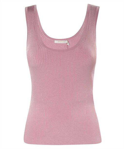 Zimmermann RIB SCOOP NECK Top