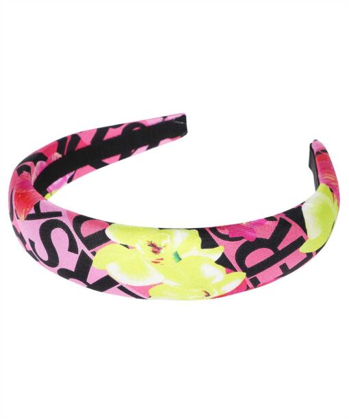Versace SILVER BAROQUE SILK Headband