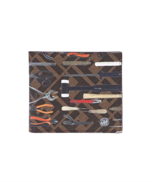 Fendi CANVAS TOOL PRINT Wallet