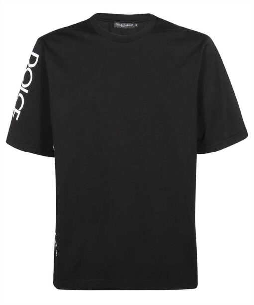 Dolce & Gabbana COTTON ROUND-NECK WITH DOLCE&GABBANA PRINT T-shirt