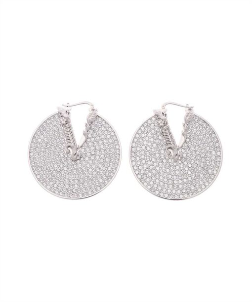 Versace CRYSTAL VIRTUS HOOP Earrings