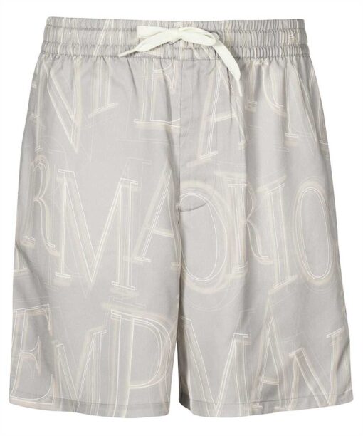 Emporio Armani LOGO-PRINT LYOCELL Shorts