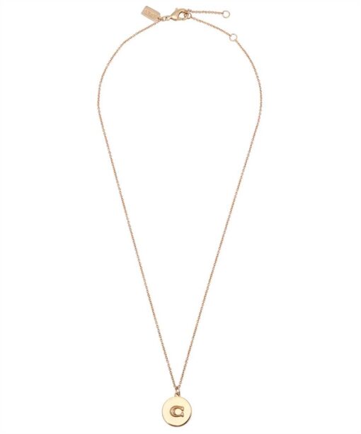 COACH COIN SHORT PENDANT Necklace