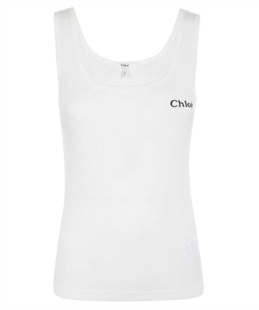 Chloé RIBBED TANK Top