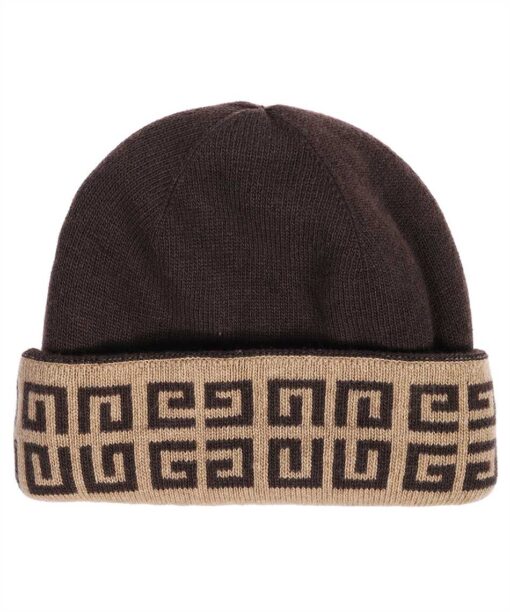 Givenchy 4G LOGO-INTARSIA TWO-TONE Beanie