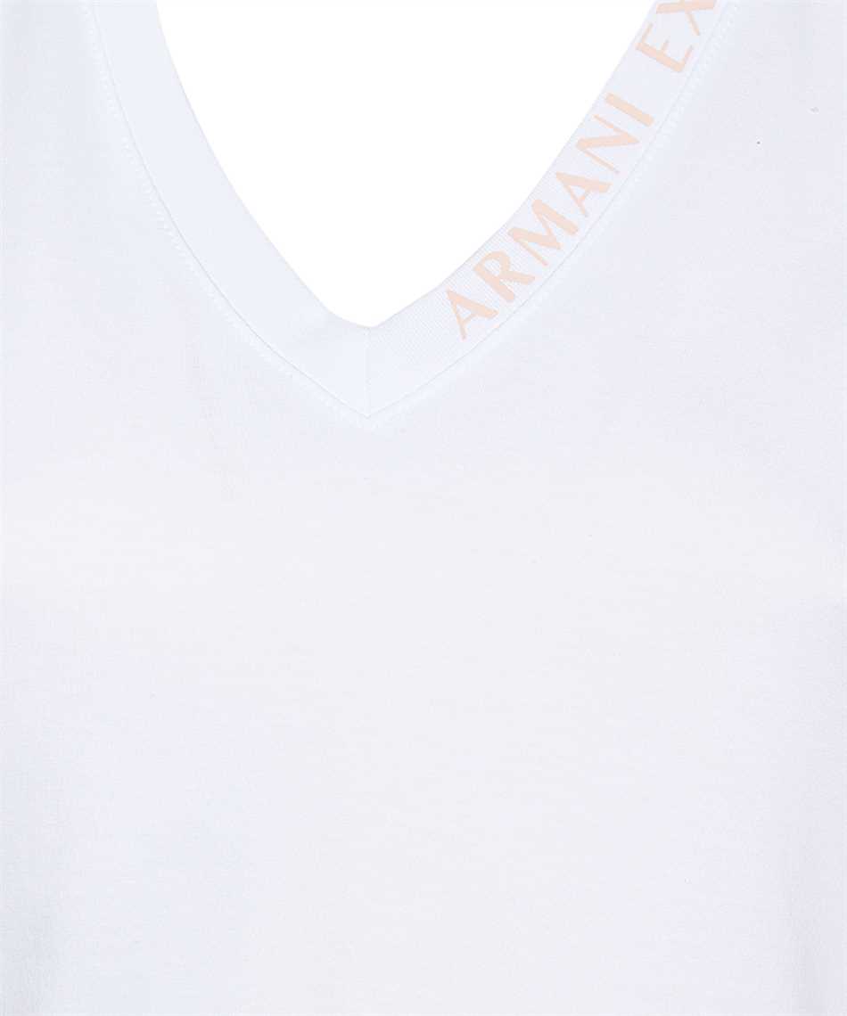 Armani Exchange SLIM FIT JERSEY COTTON LOGO LETTERING V-NECK T-shirt - Image 3