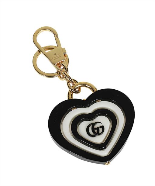 Gucci DOUBLE G HEART-SHAPED Key holder