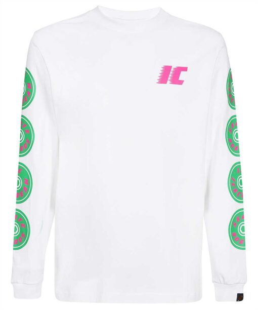 Icecream LOGO-PRINT LONG-SLEEVE COTTON T-shirt