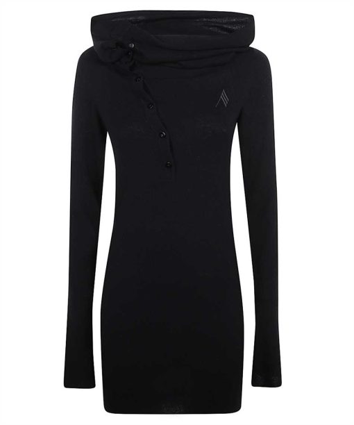 The Attico Asymmetric collar Dress