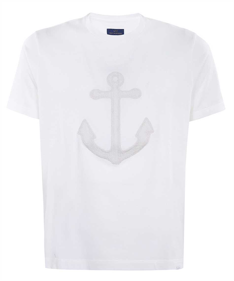 Paul&Shark SHARK TAG AND EMROIDERED COTTON T-shirt