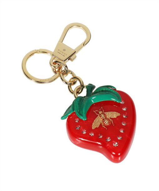 Gucci BEE STRAWBERRY-SHAPED Key holder