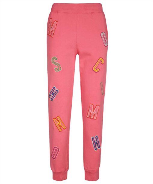 Moschino CROCHET LETTERING ORGANIC FLEECE Trousers