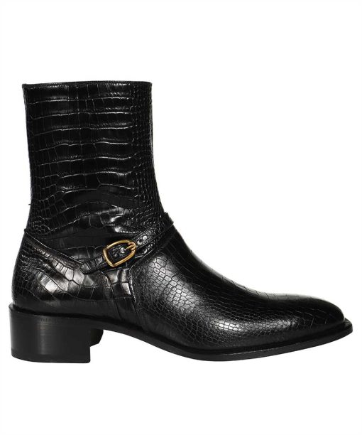 Tom Ford FORMAL ANKLE PRINTED ALLIGATOR Boots