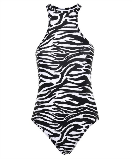 The Attico ZEBRA PRINTED Swimsuit