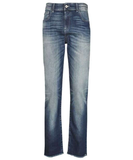 Emporio Armani EMBROIDERED-LOGO DENIM Jeans