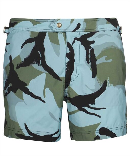 Tom Ford CAMO PRINT COMPACT POPLIN Swim shorts