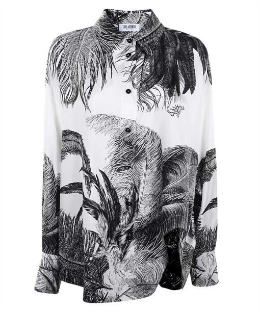 The Attico Feather print Shirt