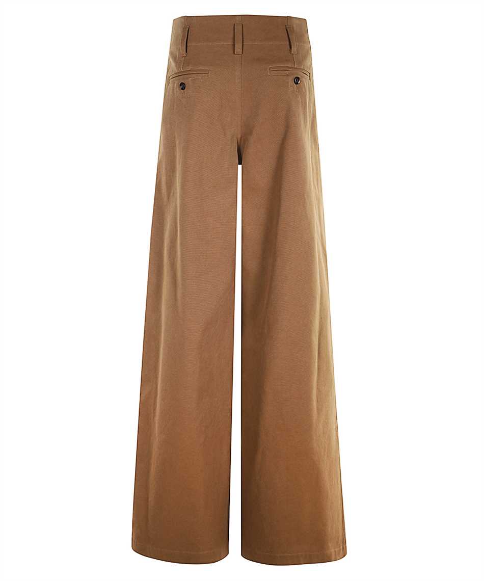 Chloé High-waisted wide-leg cotton canvas Trousers - Image 2
