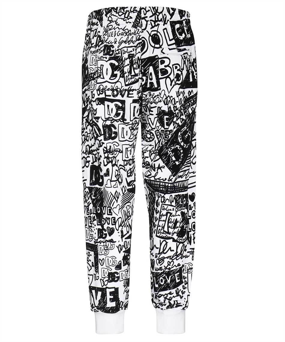 Dolce & Gabbana FLOCKED GRAFFITI PRINT Trousers - Image 2