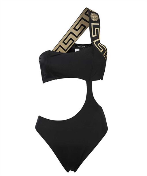 Versace GRECA BORDER ONE-PIECE Swimwear