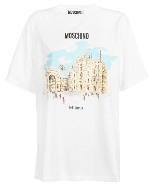 Moschino ILLUSTRATION-PRINT ORGANIC COTTON T-shirt