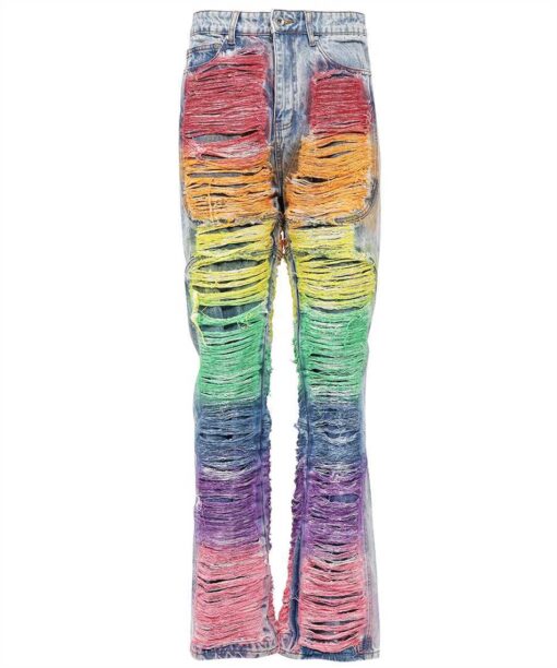 Who Decides War ROYGBIV DISTRESSED SIGNATURE DENIM Jeans
