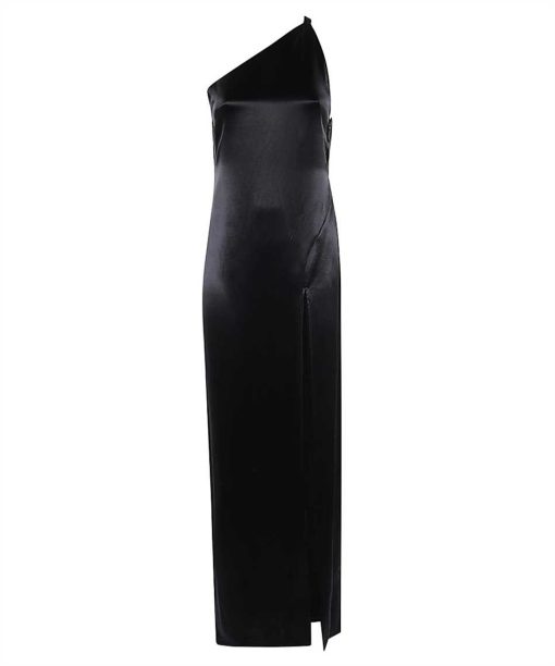 The Attico Satin one-shoulder Dress